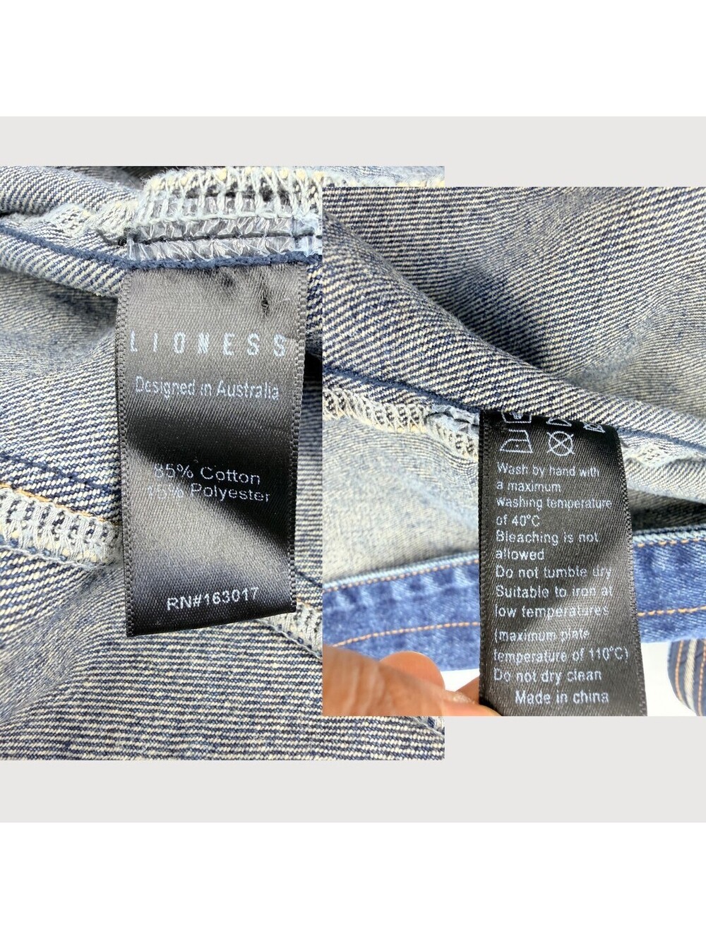 Lioness Kenny Indigo Denim Halter Button Maxi Dress XS - Picture 5 of 9